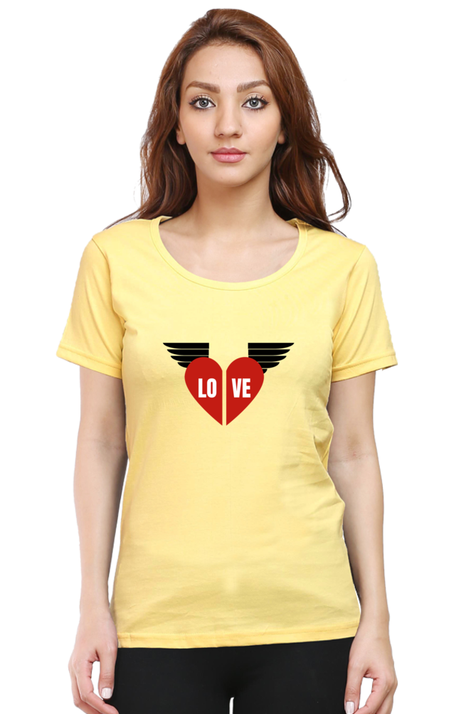 Love Printed T-shirt for Women