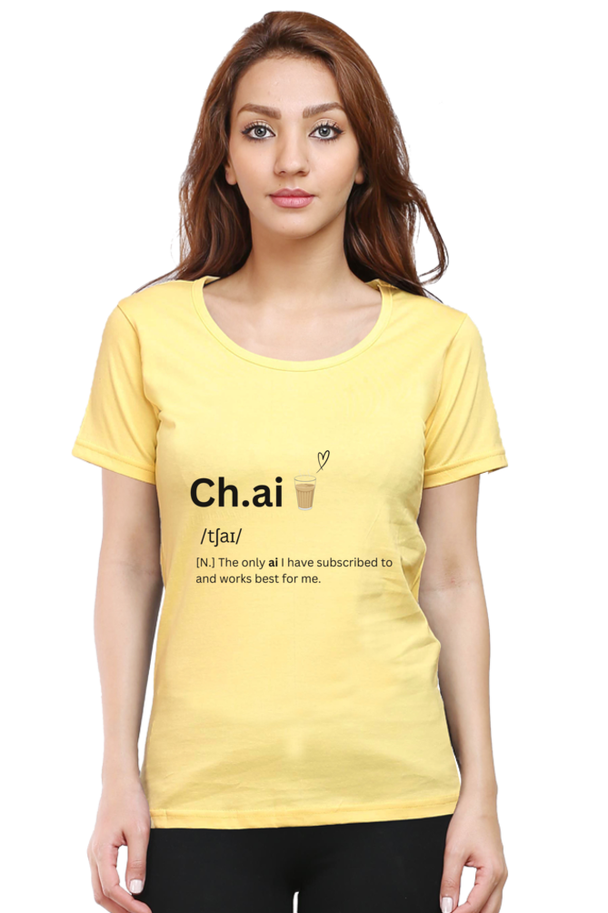 Chai Graphic Printed T-shirt for Women