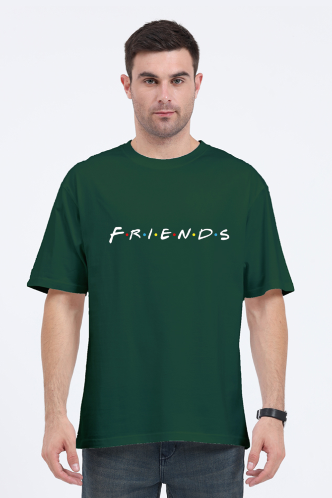 F.R.I.E.N.D.S Graphic Classic Oversized T-shirt for men [240 GSM]