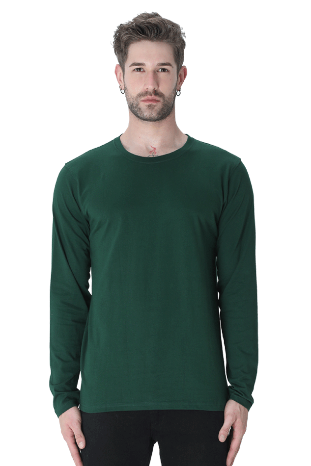 Men’s Solid Full Sleeve T Shirt [ 180 GSM ]