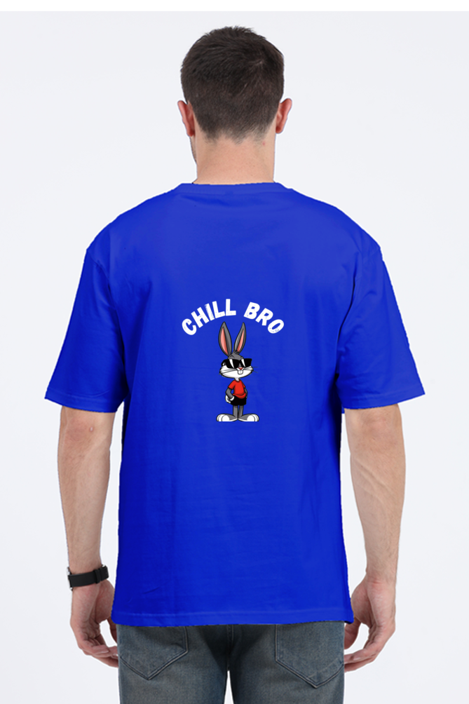 Chill Bro Graphic Classic Oversized T-shirt for men [240 GSM]