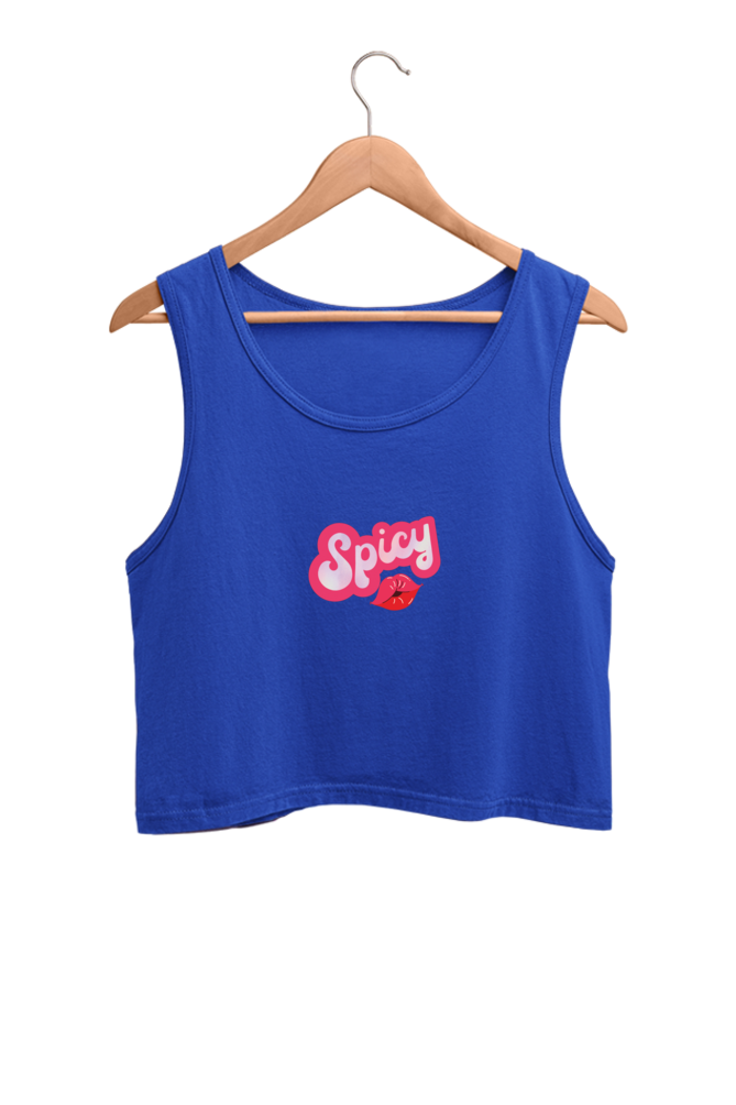 Spicy Printed Crop Tank Top For Women