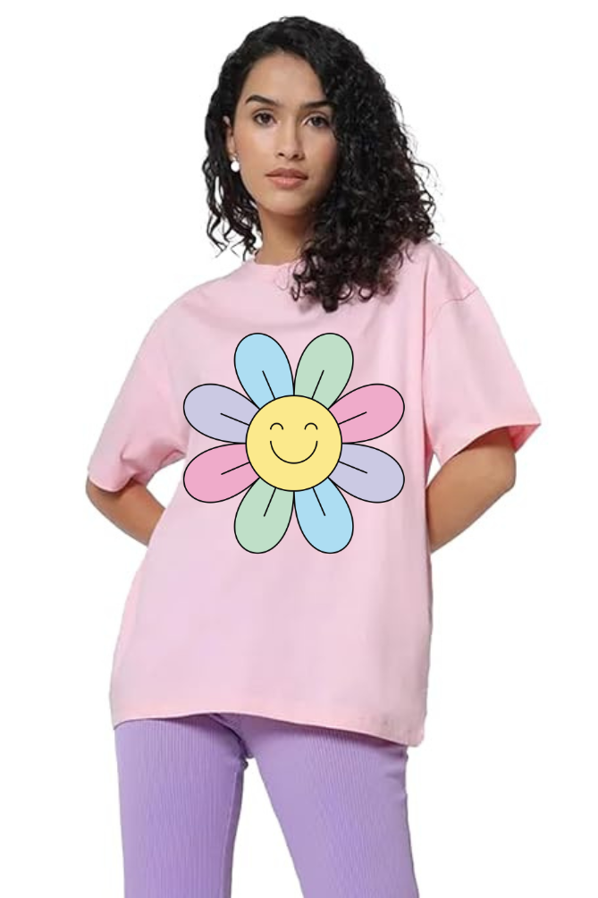 Love Yourself Graphic Front And Back Printed Classic Oversized T-shirt for Women [240GSM]