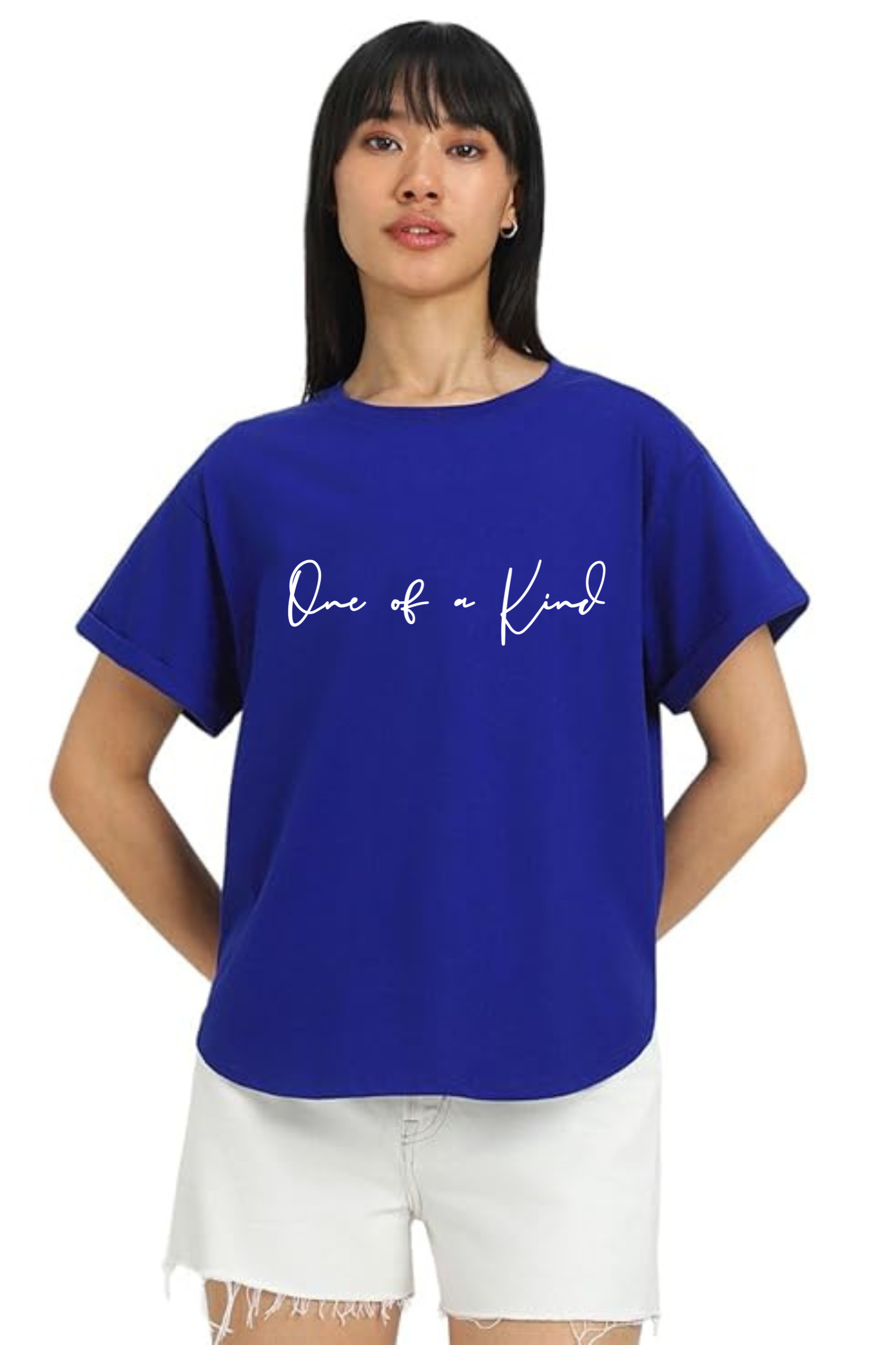 One Of A Kind Graphic Printed Classic Oversized T-shirt For Women [240GSM]