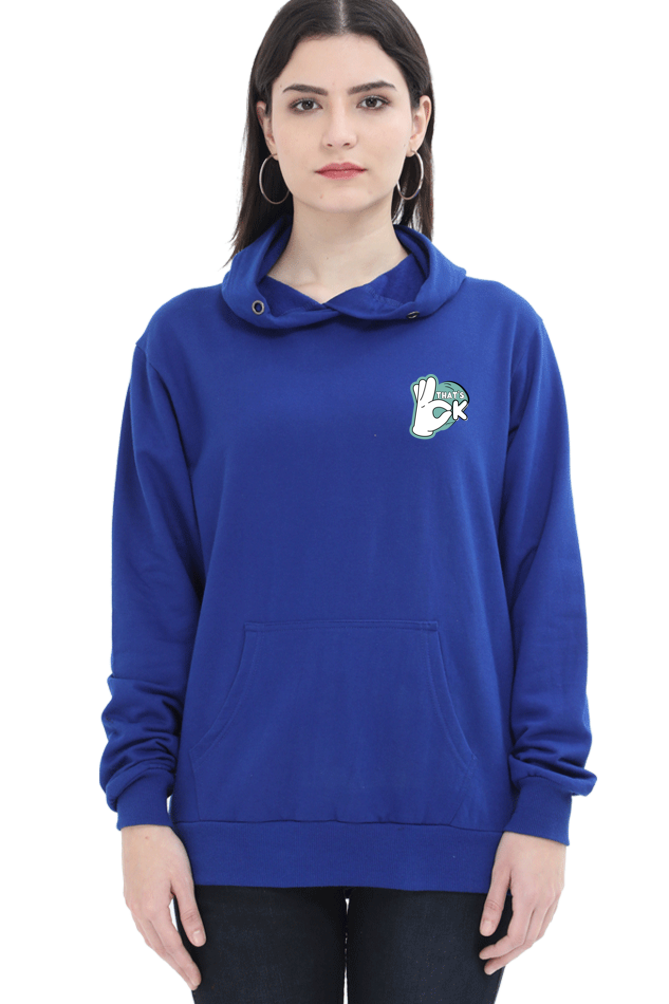 Thats Ohk Hoodie Graphic Printed  For Women [Light Weighted 300 GSM ]