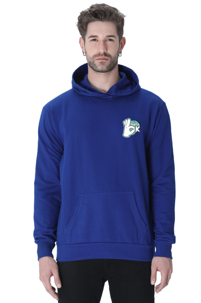 Thats Ohk Graphic Printed Hoodie For Men [Light Weighted 300 GSM ]