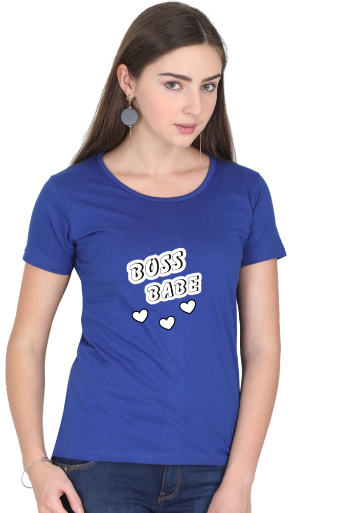 Boss Babe Printed T-shirt for Women