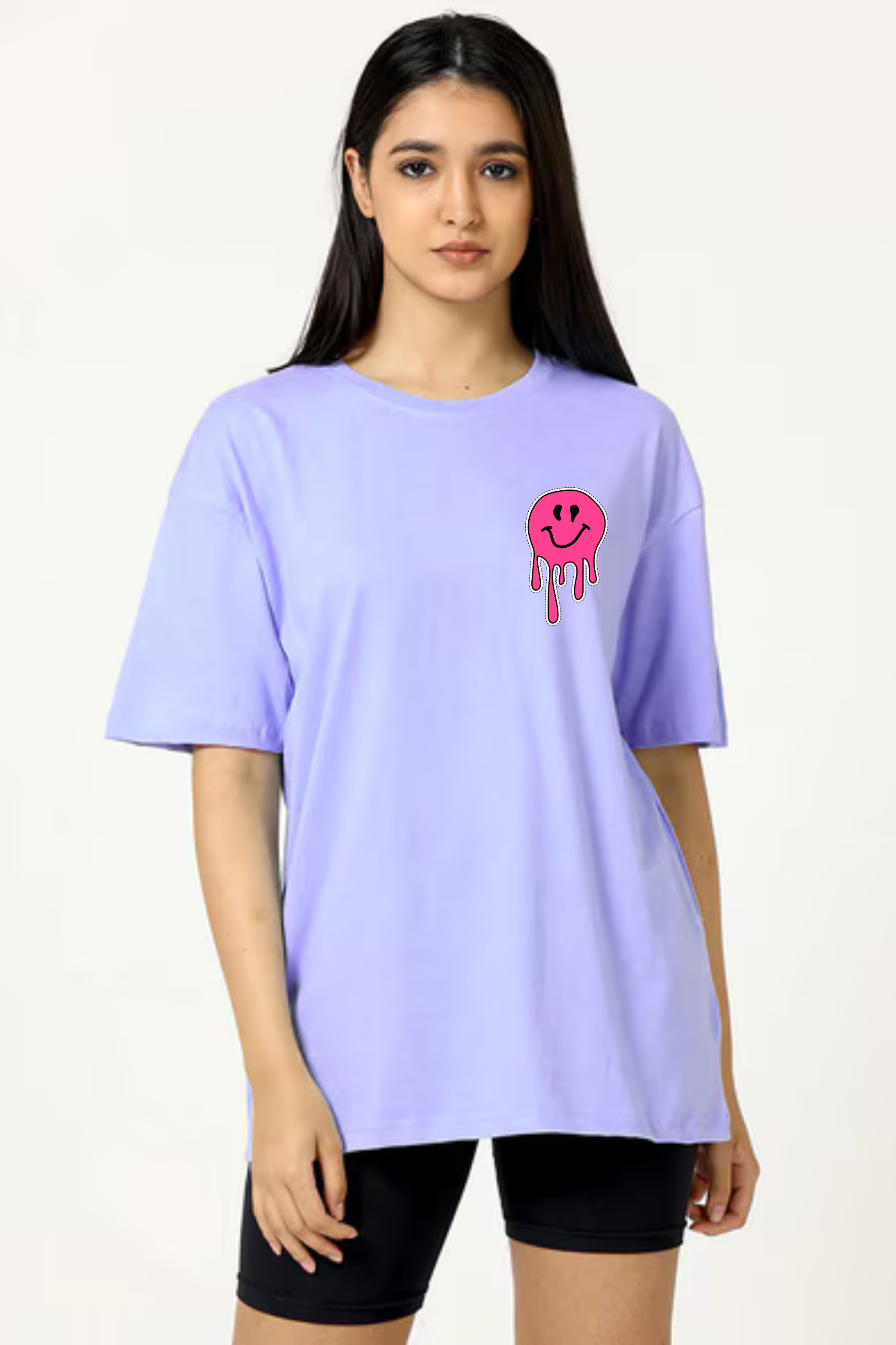 90's Vibes Classic Oversized Front and Back  Graphic Printed T-shirt for Women[240GSM]