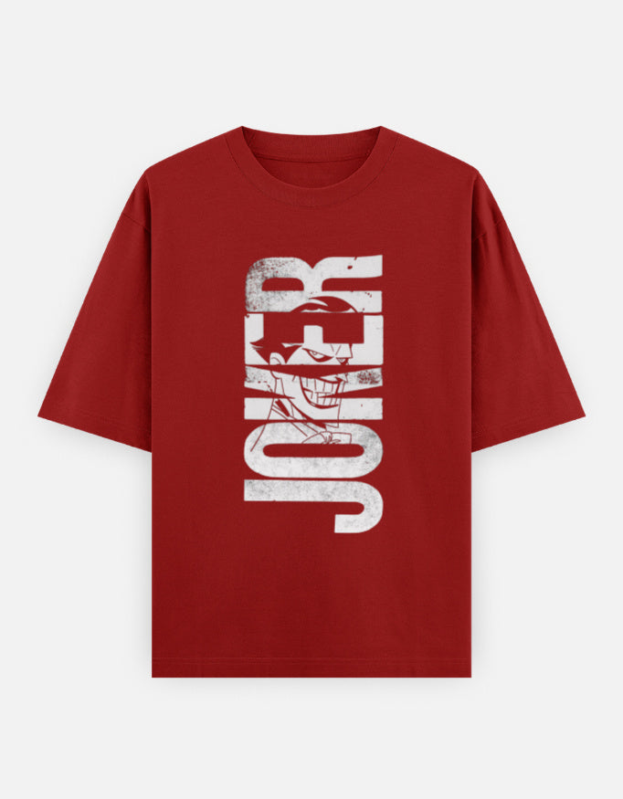 Joker Graphic Printed Classic Oversized T-shirt For Men [240GSM