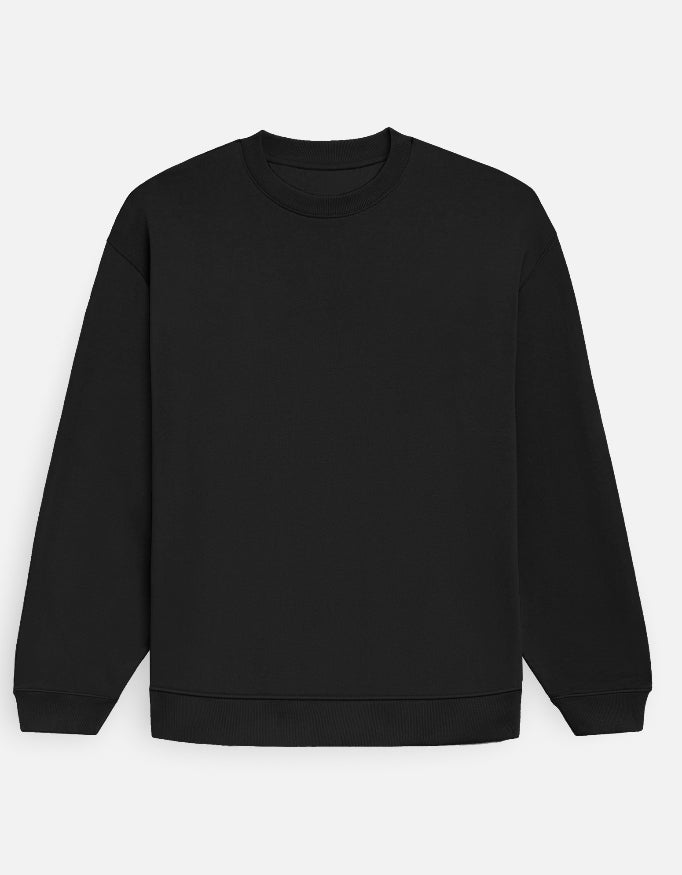 Unisex Oversized Plain Sweatshirts (Men & Women ) [ Heavyweight 400 GSM ]
