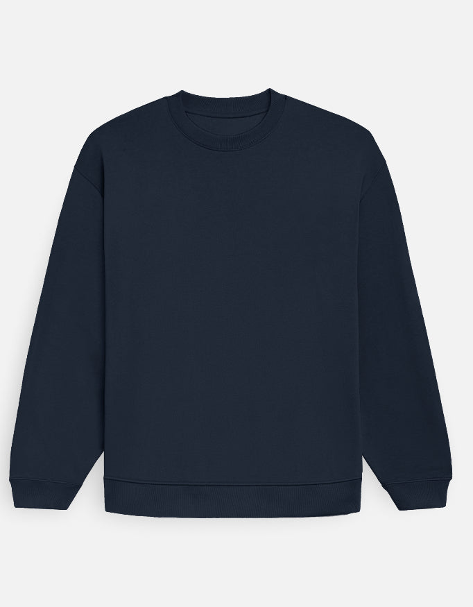 Unisex Oversized Plain Sweatshirts (Men & Women ) [ Heavyweight 400 GSM ]