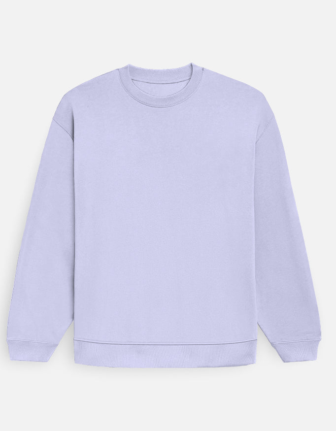 Unisex Oversized Plain Sweatshirts (Men & Women ) [ Heavyweight 400 GSM ]