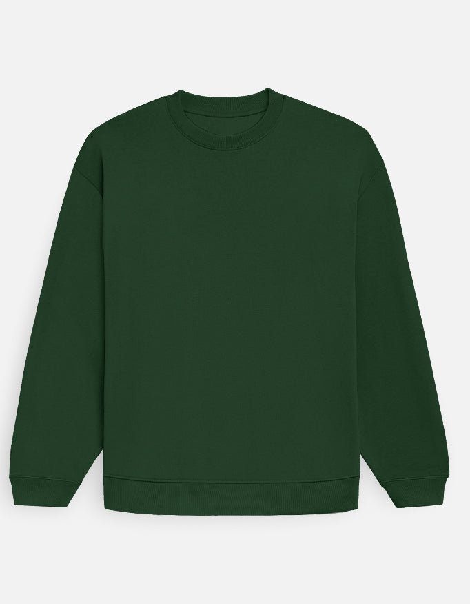 Unisex Oversized Plain Sweatshirts (Men & Women ) [ Heavyweight 400 GSM ]