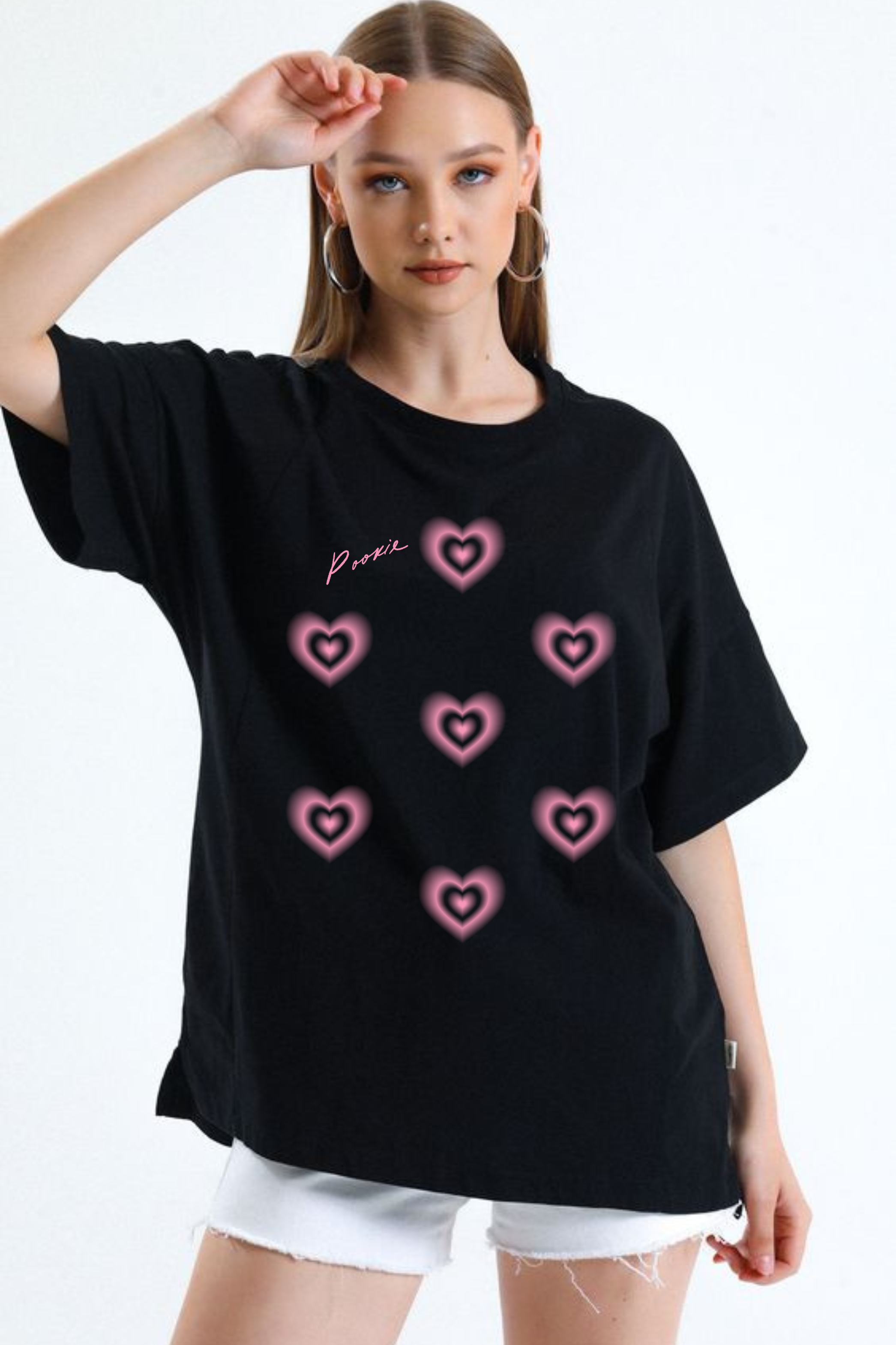 Pookie Graphic Printed Classic Oversized T-shirt For Women [240GSM]