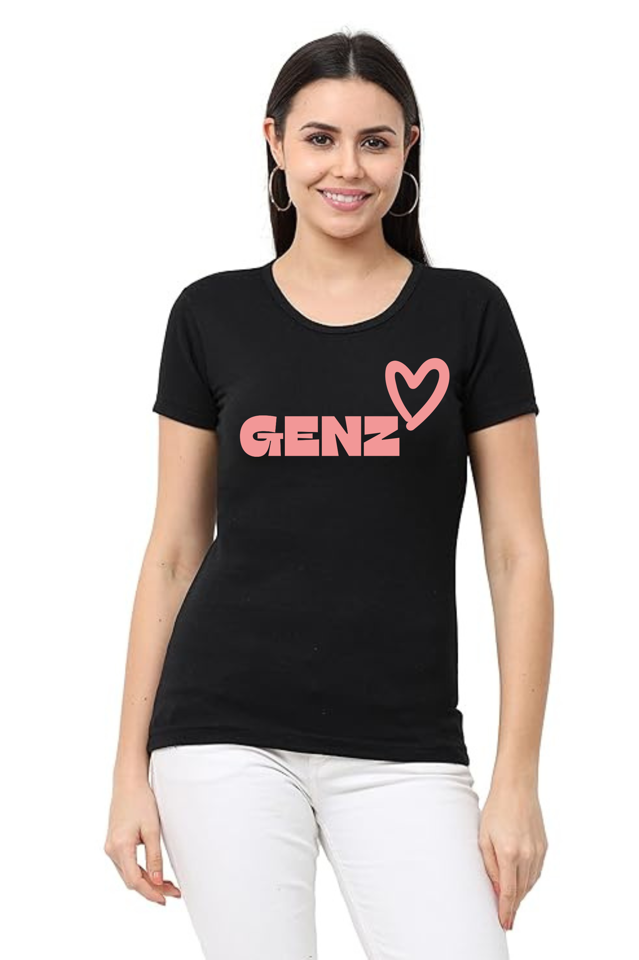 Genz Graphic Printed T-shirt for Women